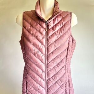 New 32 Degrees Heat Dust Pink Nylon Polyester Puffer Vest size S
